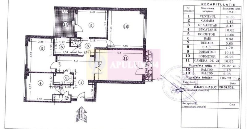 Vanzare apartament 4 camere Piata Unirii fantani, metrou
